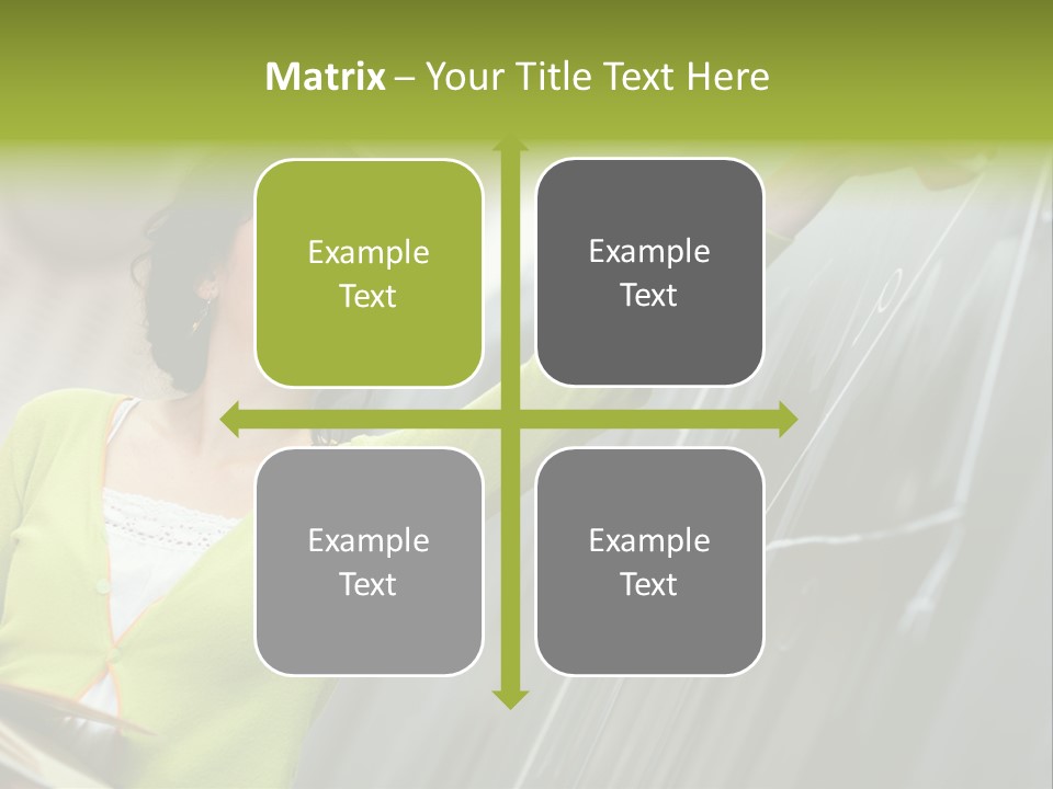 Girl Elementary Portrait PowerPoint Template