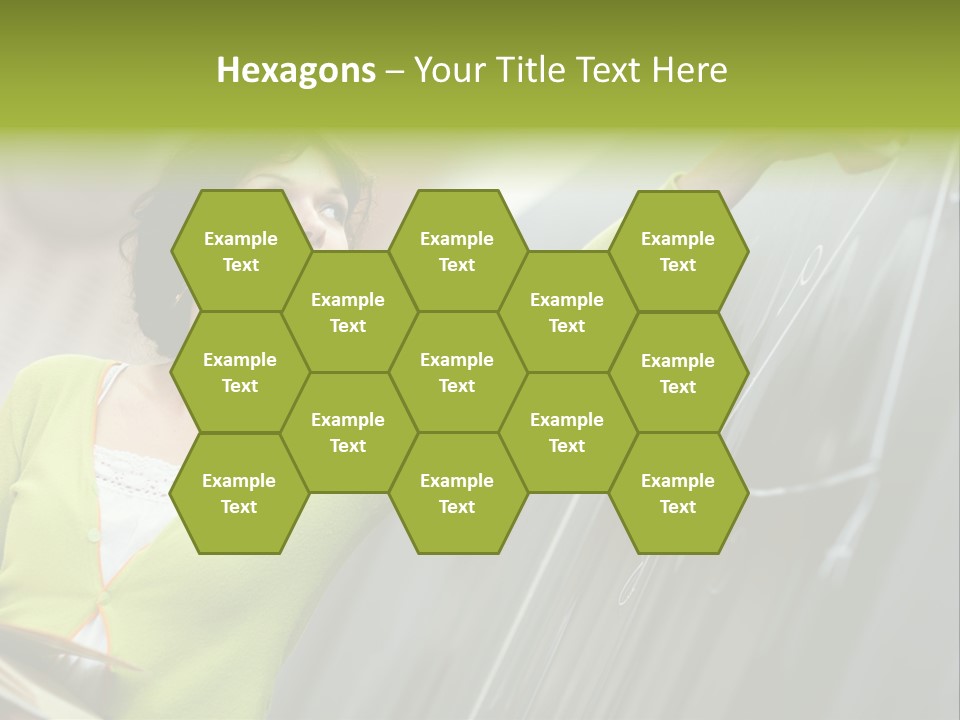 Girl Elementary Portrait PowerPoint Template