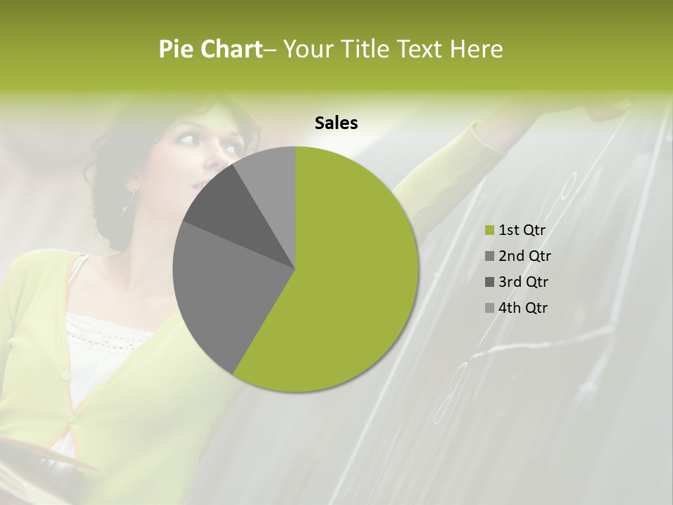 Girl Elementary Portrait PowerPoint Template