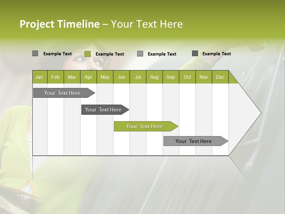 Girl Elementary Portrait PowerPoint Template