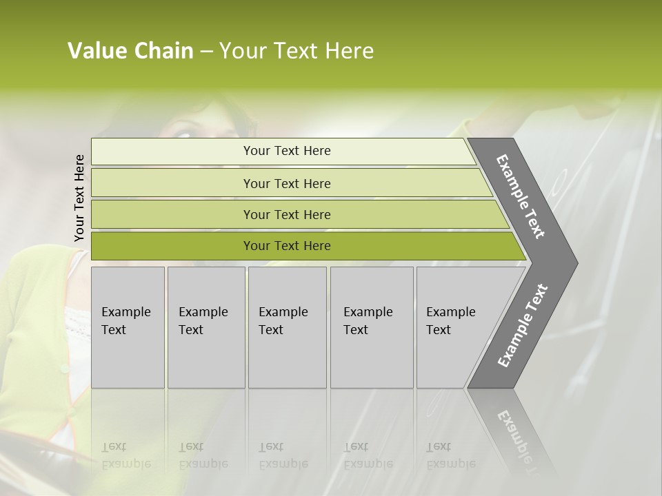 Girl Elementary Portrait PowerPoint Template