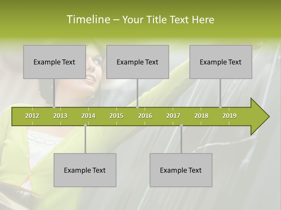 Girl Elementary Portrait PowerPoint Template