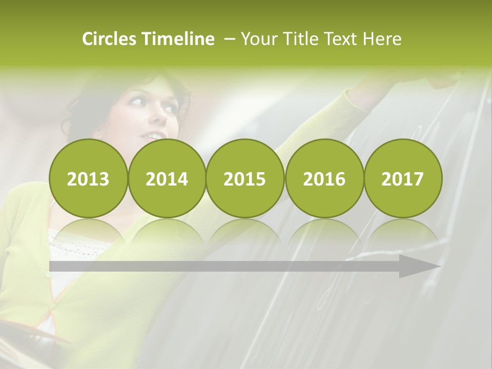 Girl Elementary Portrait PowerPoint Template