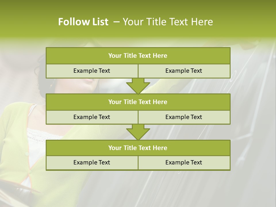 Girl Elementary Portrait PowerPoint Template