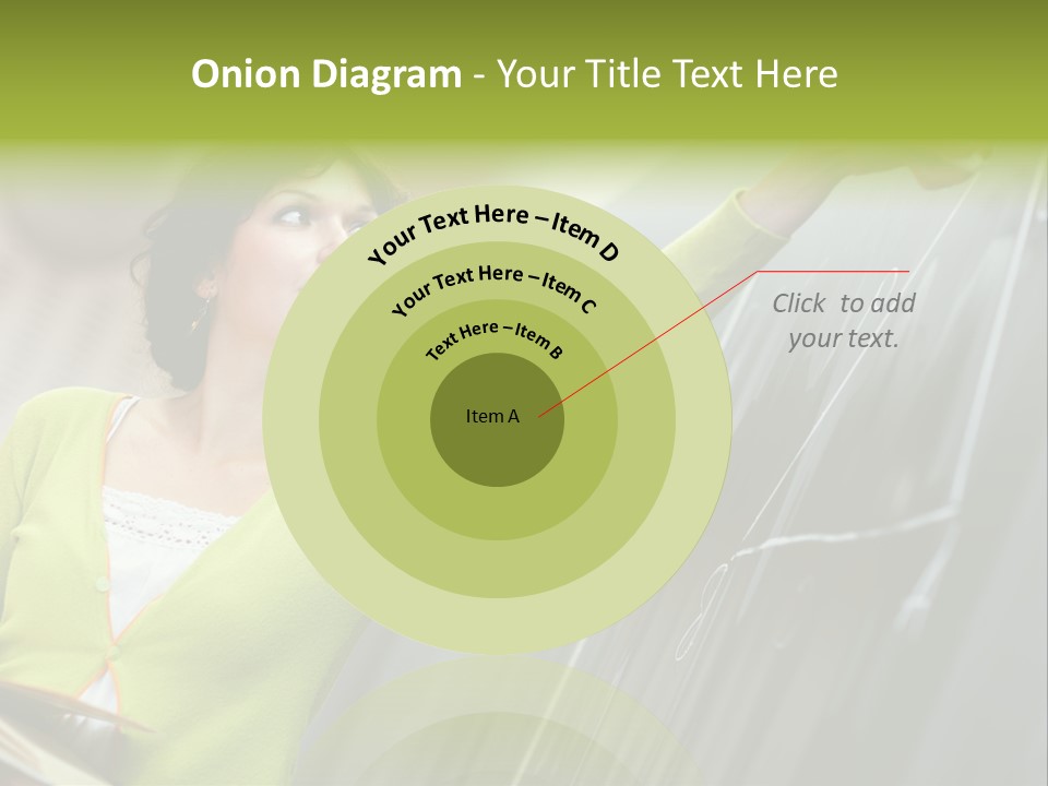 Girl Elementary Portrait PowerPoint Template