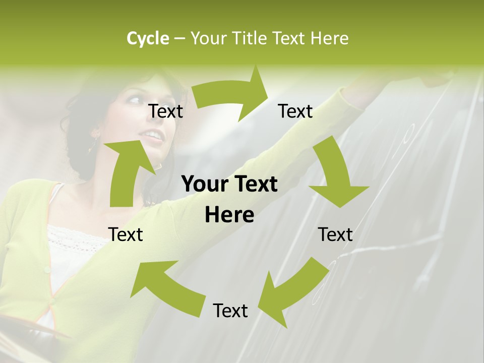 Girl Elementary Portrait PowerPoint Template