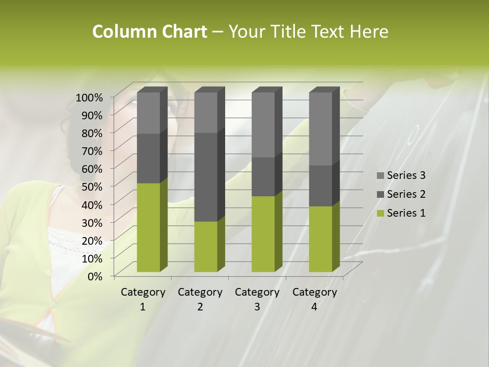 Girl Elementary Portrait PowerPoint Template