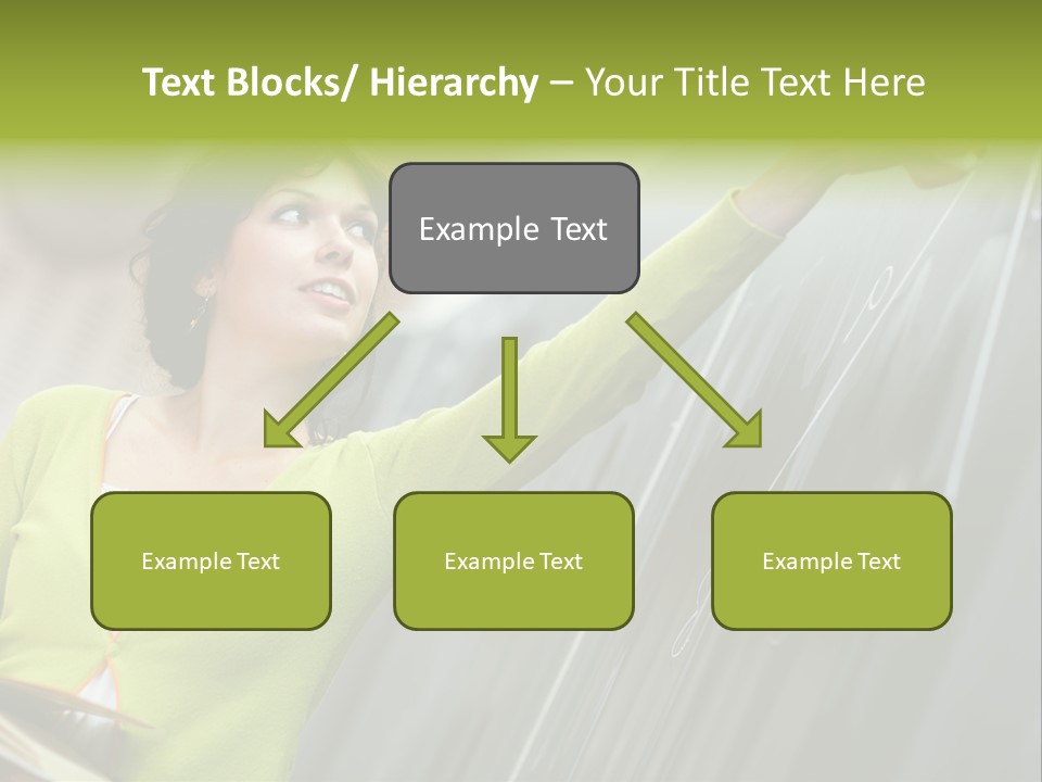 Girl Elementary Portrait PowerPoint Template