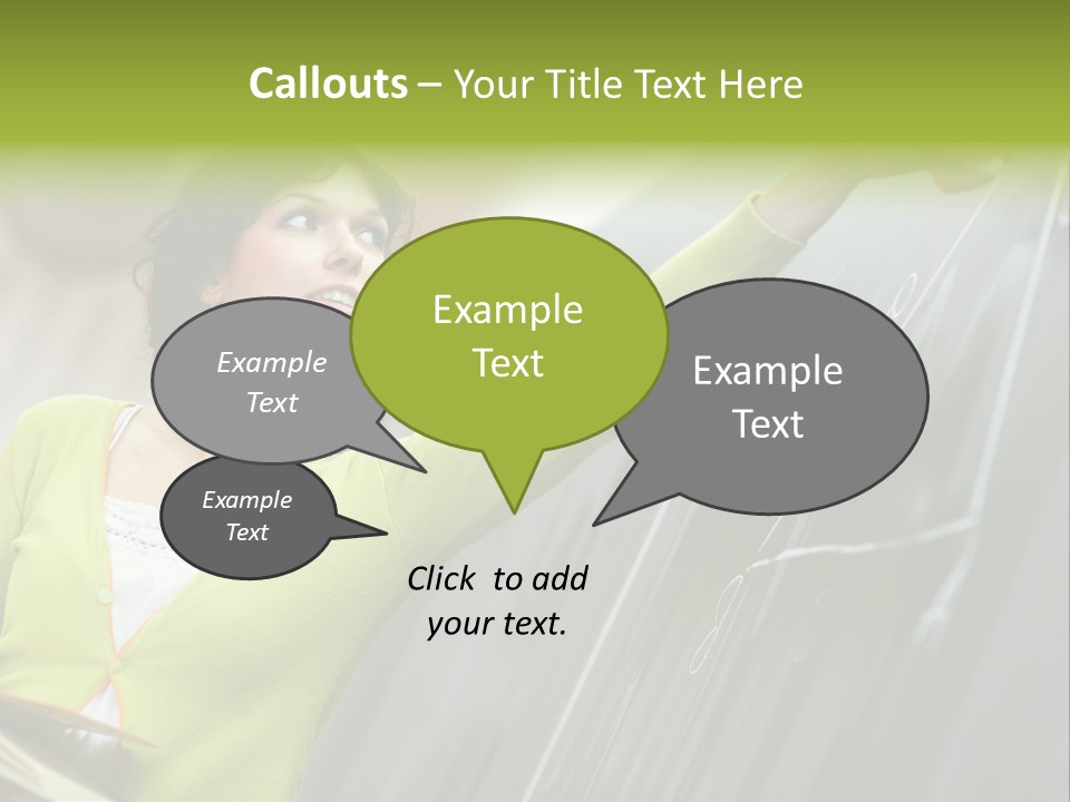 Girl Elementary Portrait PowerPoint Template