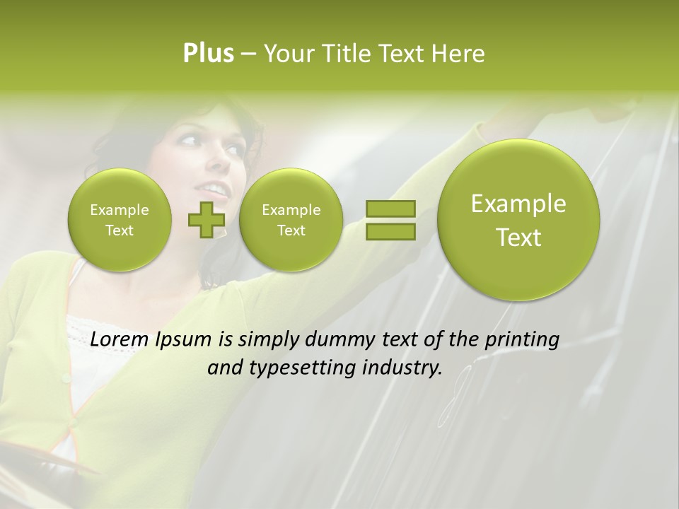 Girl Elementary Portrait PowerPoint Template