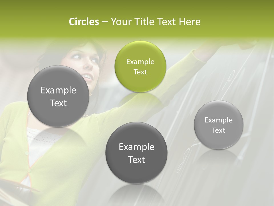 Girl Elementary Portrait PowerPoint Template