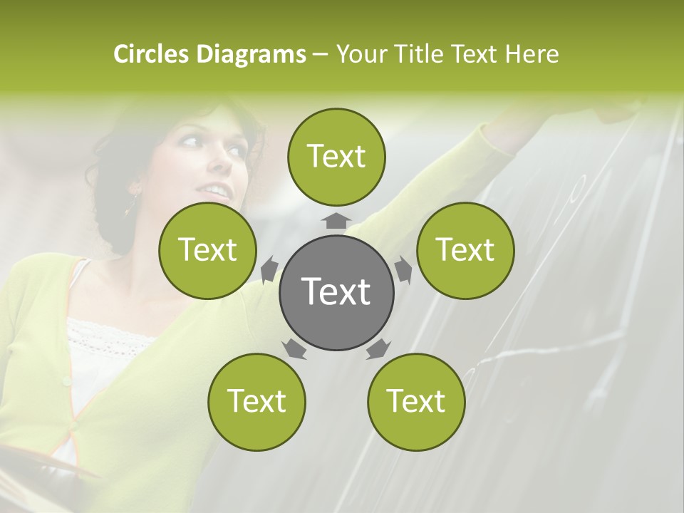 Girl Elementary Portrait PowerPoint Template