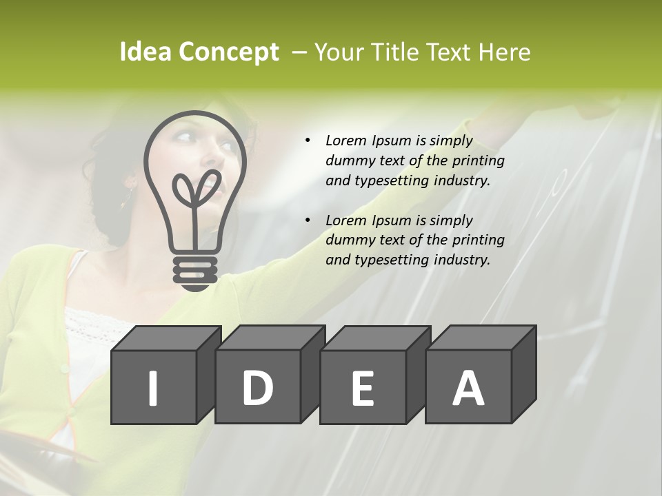 Girl Elementary Portrait PowerPoint Template