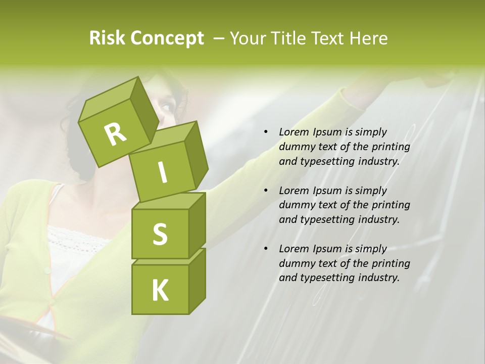 Girl Elementary Portrait PowerPoint Template