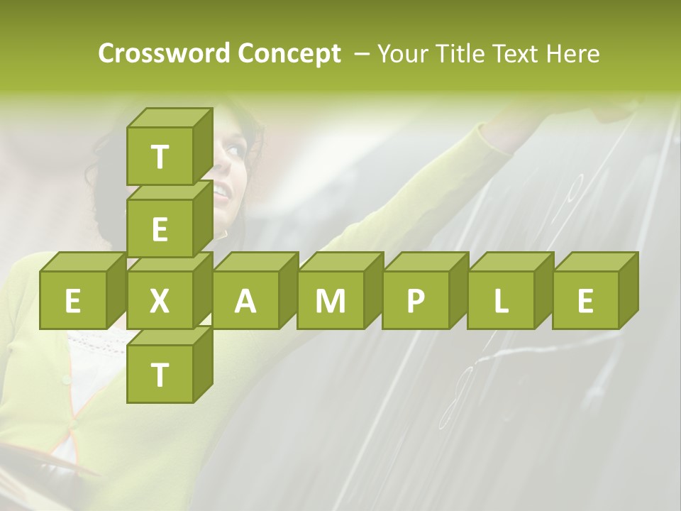 Girl Elementary Portrait PowerPoint Template