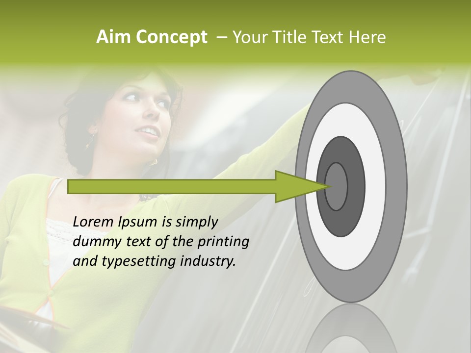 Girl Elementary Portrait PowerPoint Template