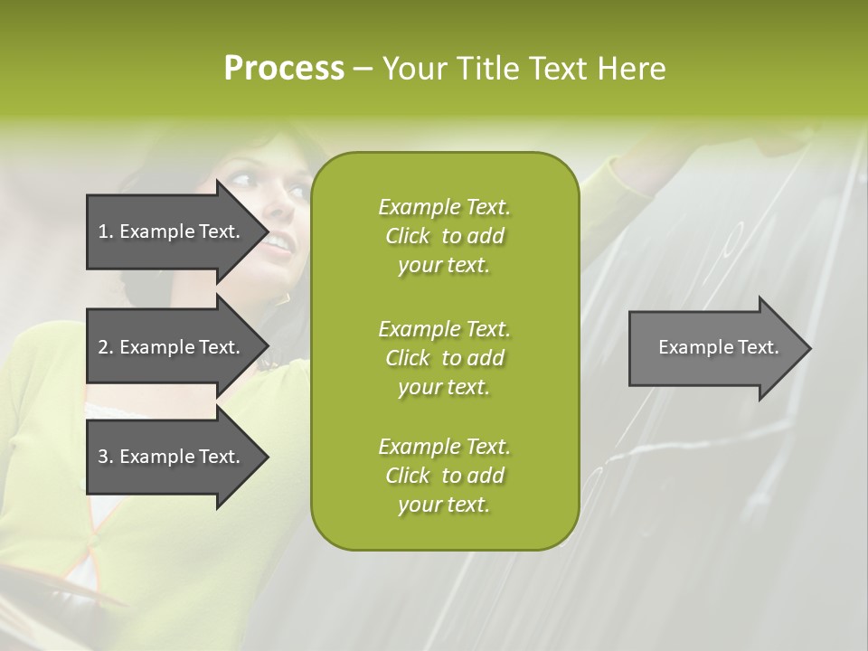 Girl Elementary Portrait PowerPoint Template