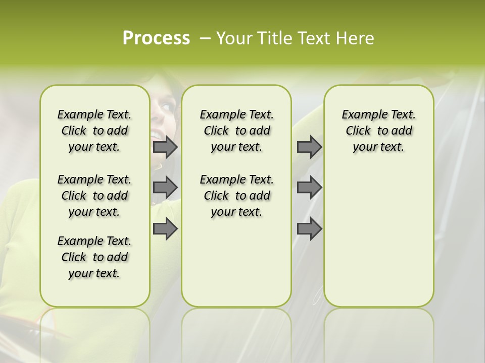 Girl Elementary Portrait PowerPoint Template