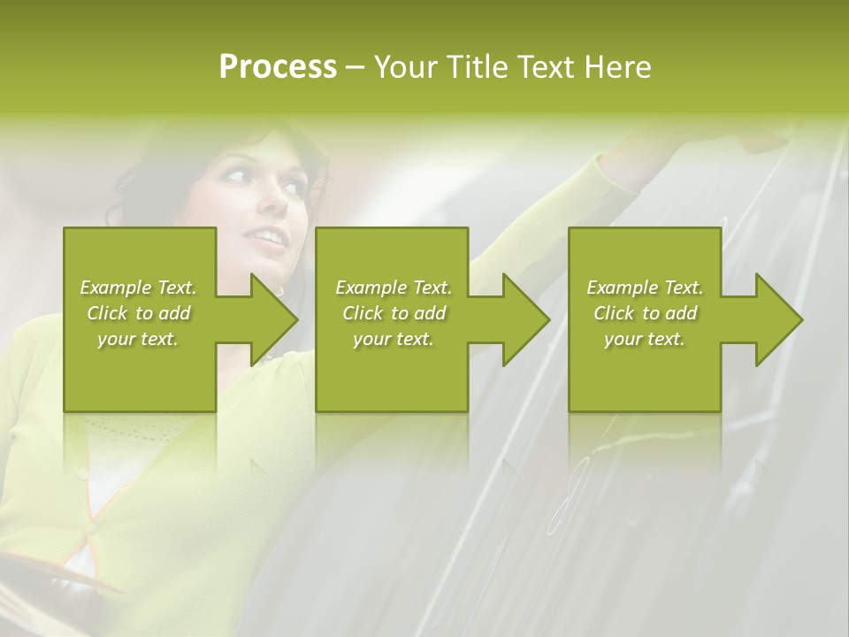 Girl Elementary Portrait PowerPoint Template