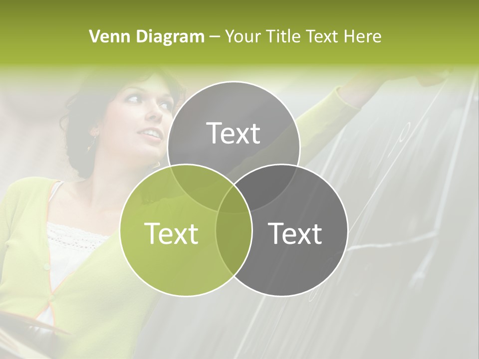 Girl Elementary Portrait PowerPoint Template