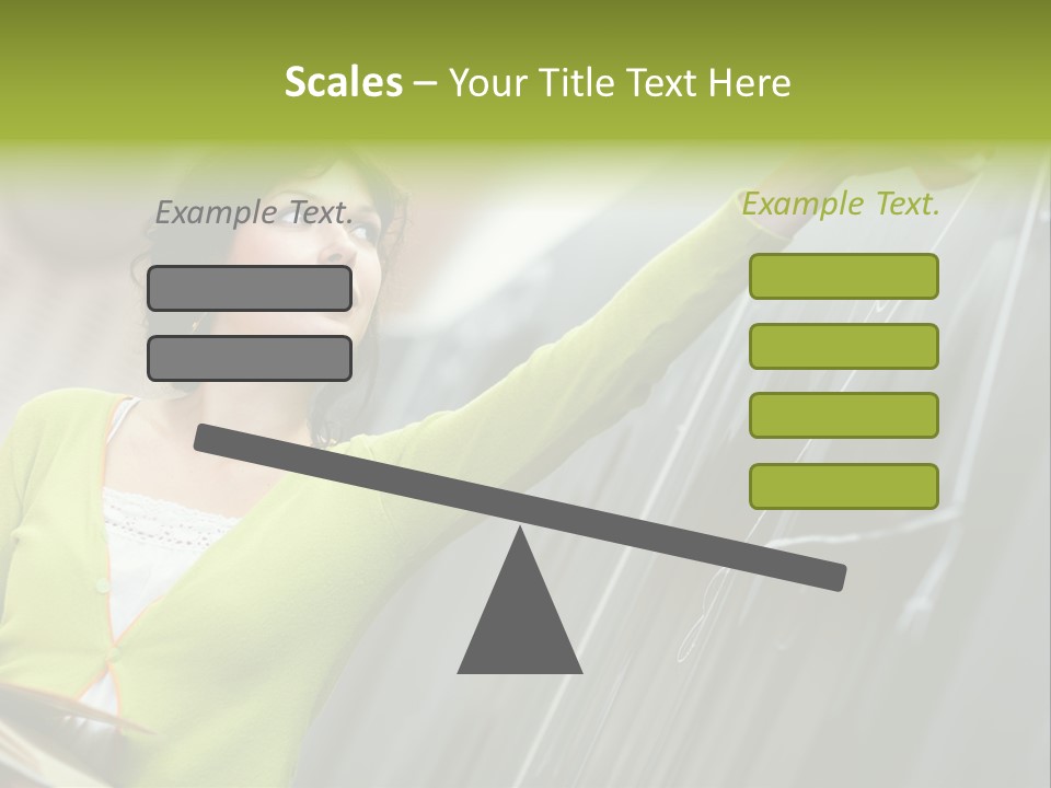 Girl Elementary Portrait PowerPoint Template