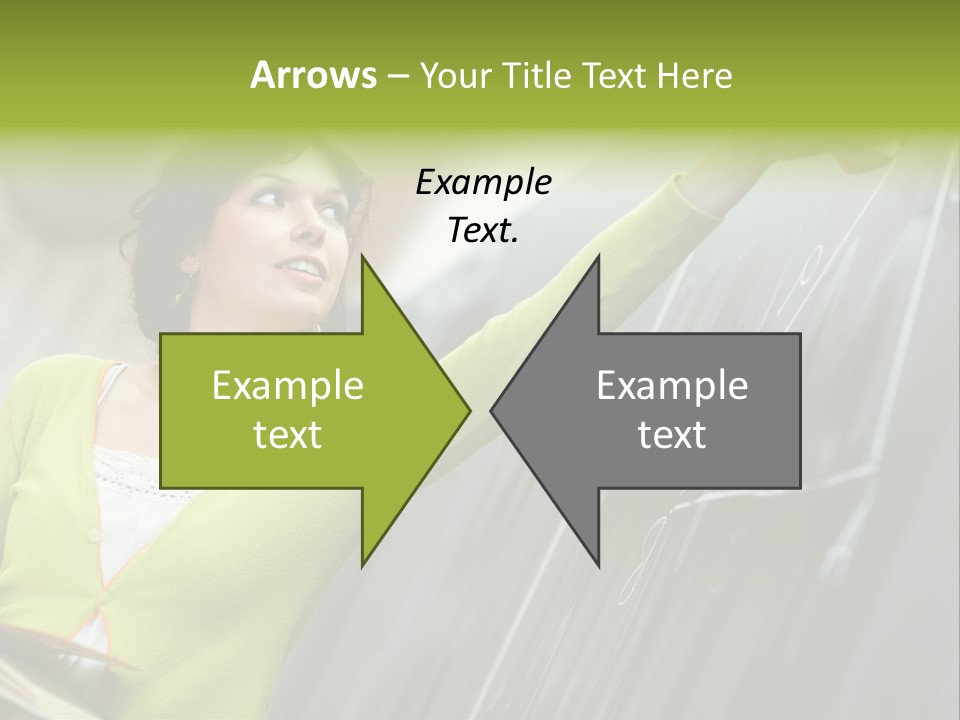 Girl Elementary Portrait PowerPoint Template