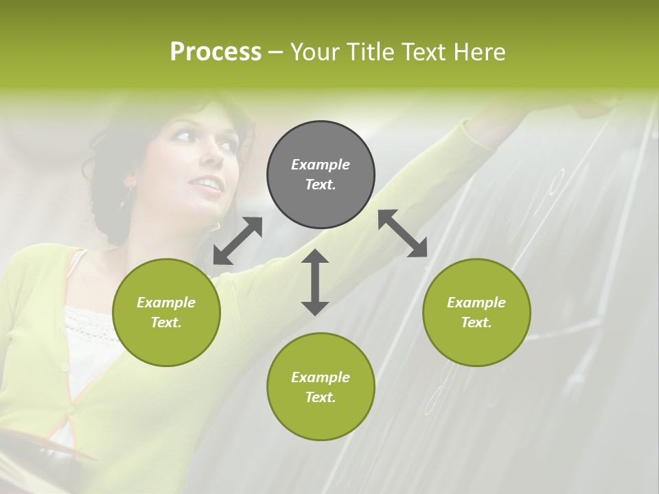 Girl Elementary Portrait PowerPoint Template