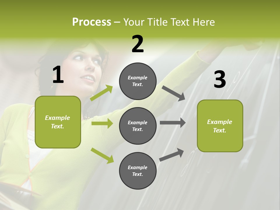 Girl Elementary Portrait PowerPoint Template