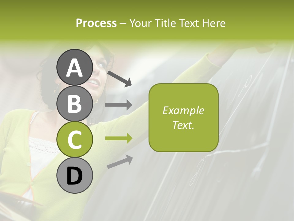 Girl Elementary Portrait PowerPoint Template