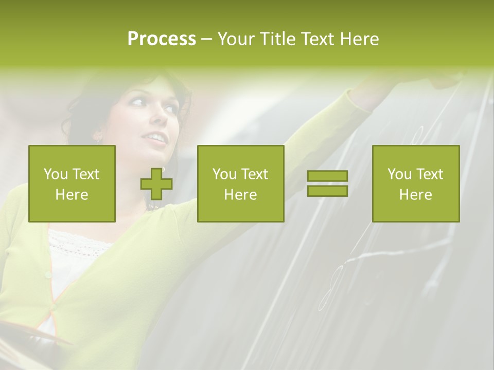 Girl Elementary Portrait PowerPoint Template