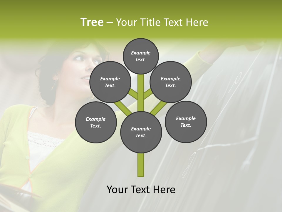 Girl Elementary Portrait PowerPoint Template