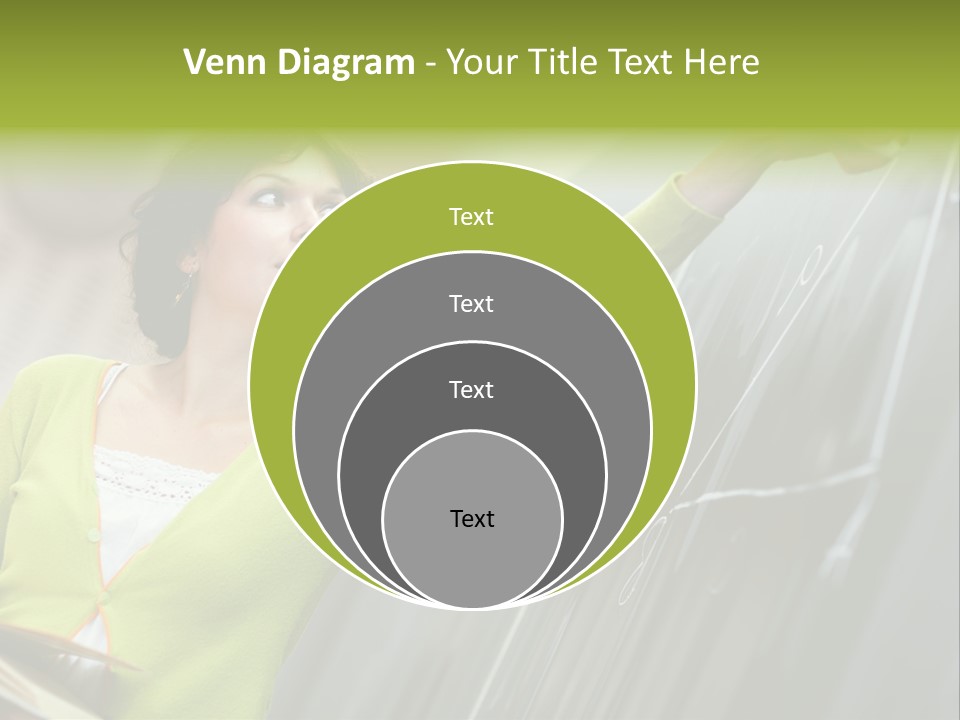 Girl Elementary Portrait PowerPoint Template