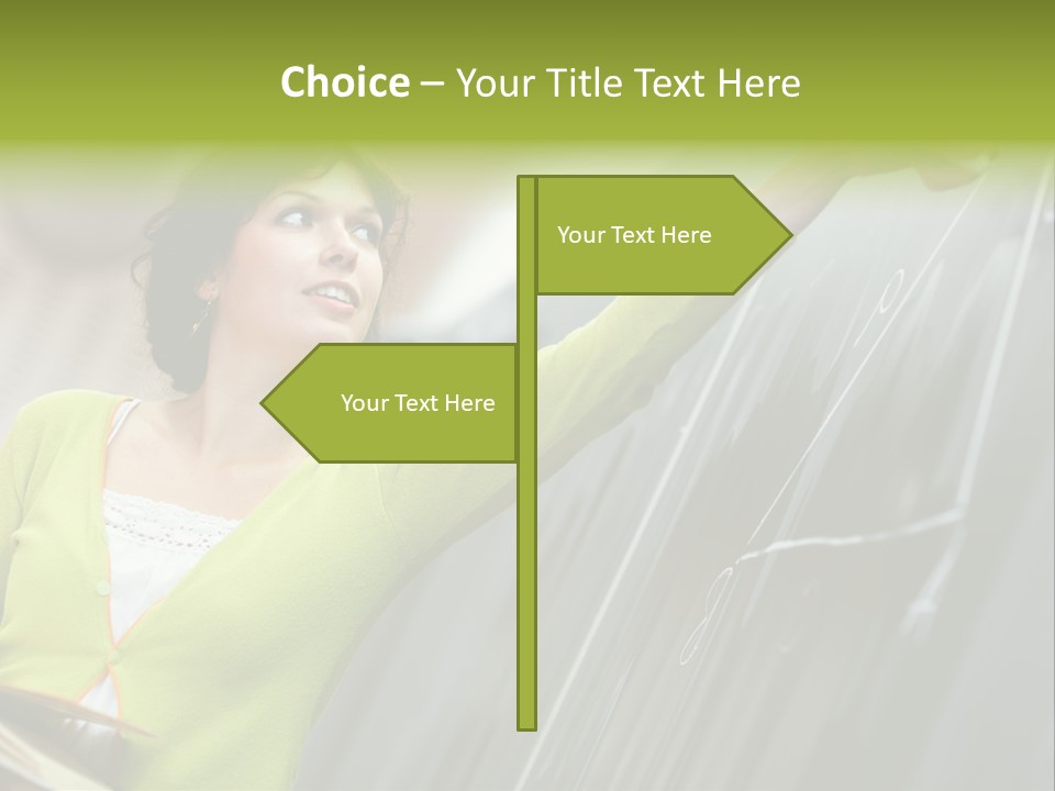 Girl Elementary Portrait PowerPoint Template