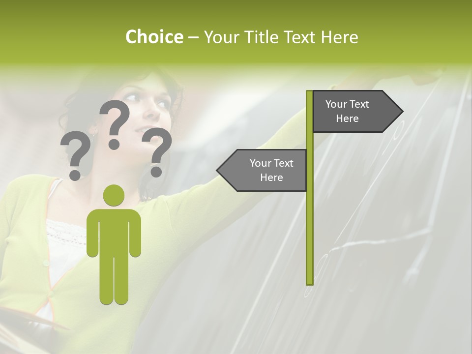 Girl Elementary Portrait PowerPoint Template