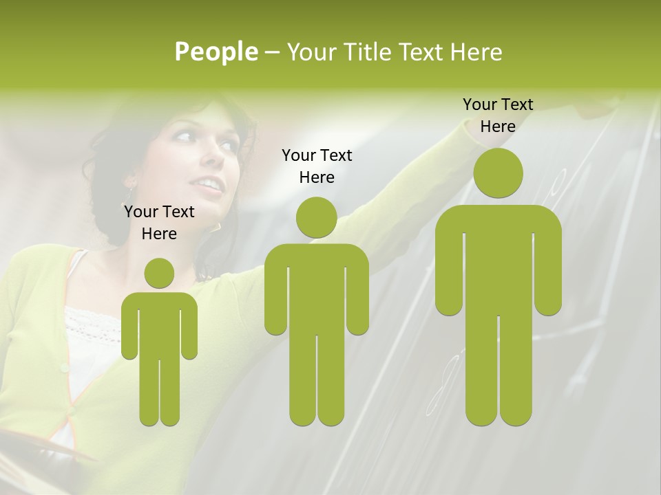 Girl Elementary Portrait PowerPoint Template