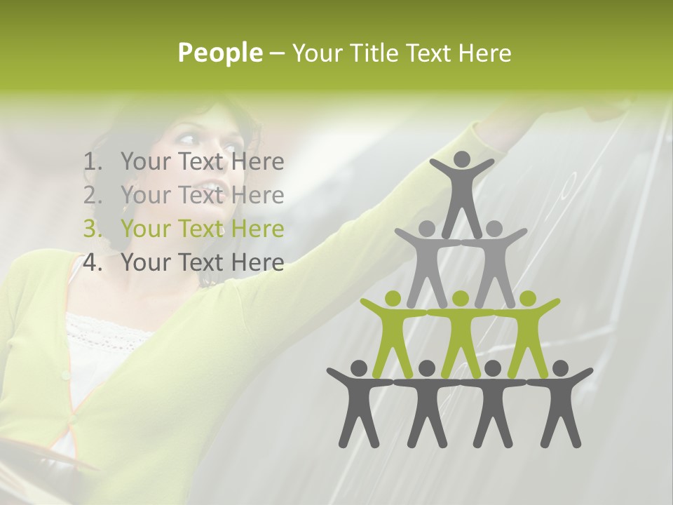 Girl Elementary Portrait PowerPoint Template