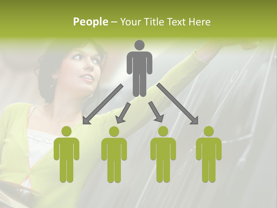 Girl Elementary Portrait PowerPoint Template