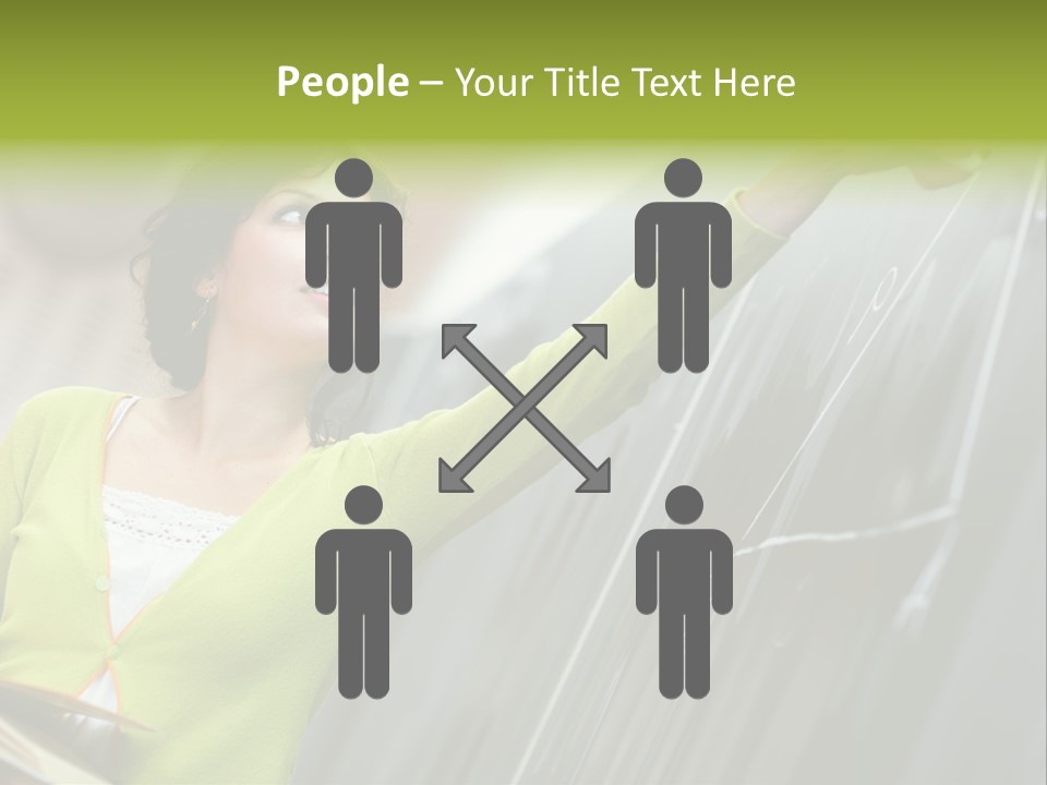 Girl Elementary Portrait PowerPoint Template