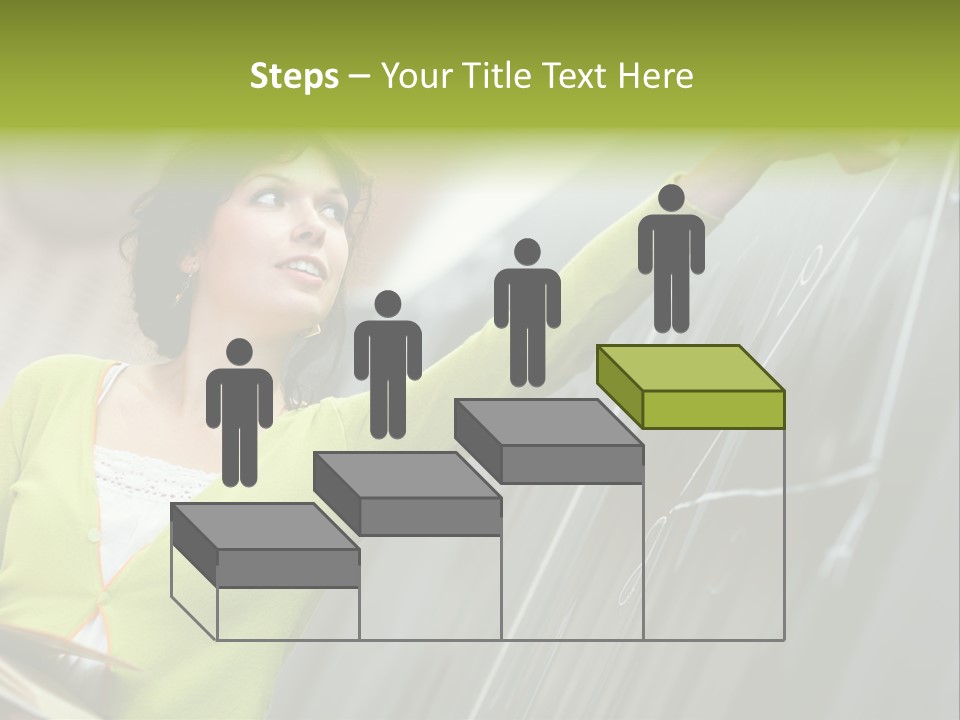 Girl Elementary Portrait PowerPoint Template