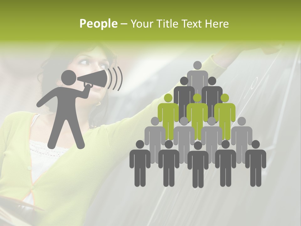 Girl Elementary Portrait PowerPoint Template