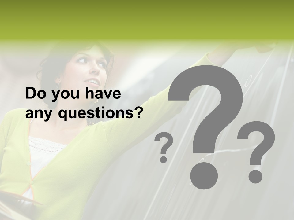 Girl Elementary Portrait PowerPoint Template