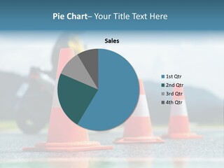 Asphalt Traffic Cone Learning PowerPoint Template