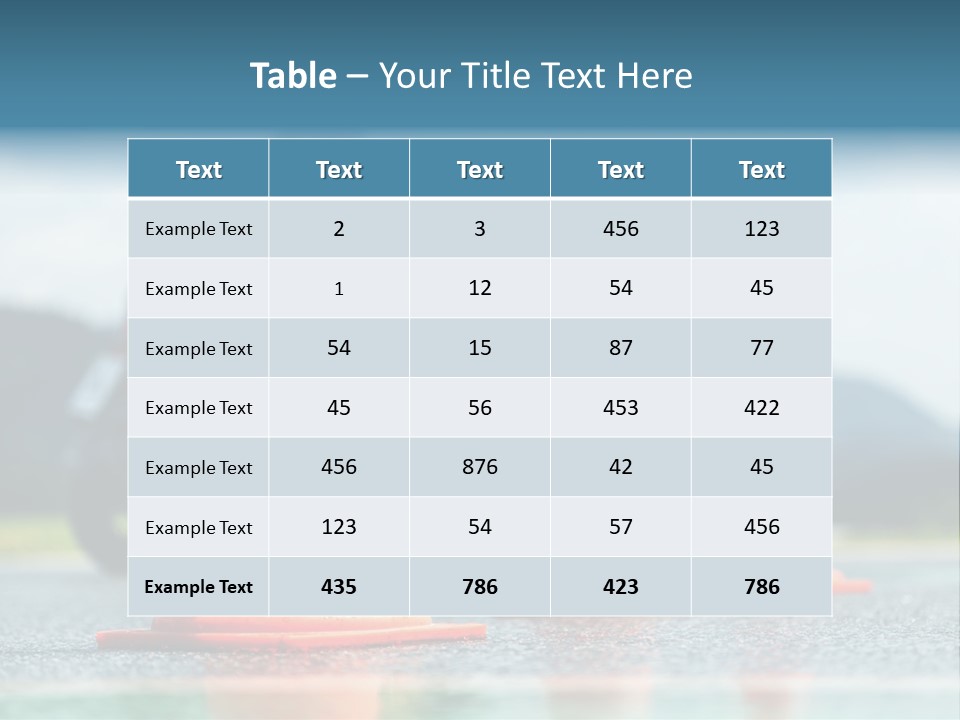 Asphalt Traffic Cone Learning PowerPoint Template