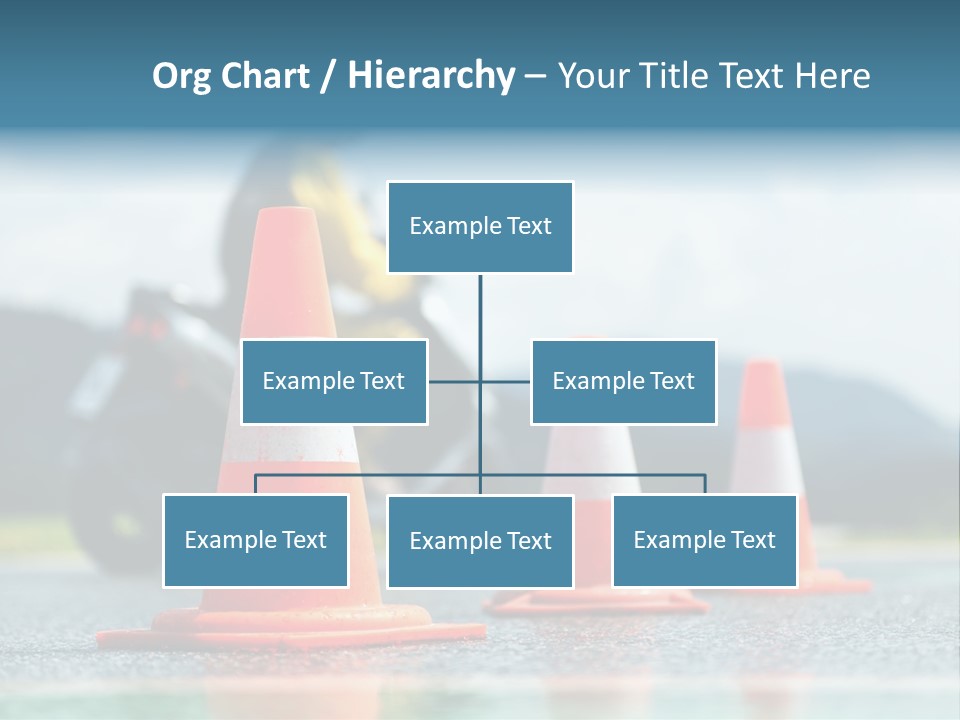 Asphalt Traffic Cone Learning PowerPoint Template