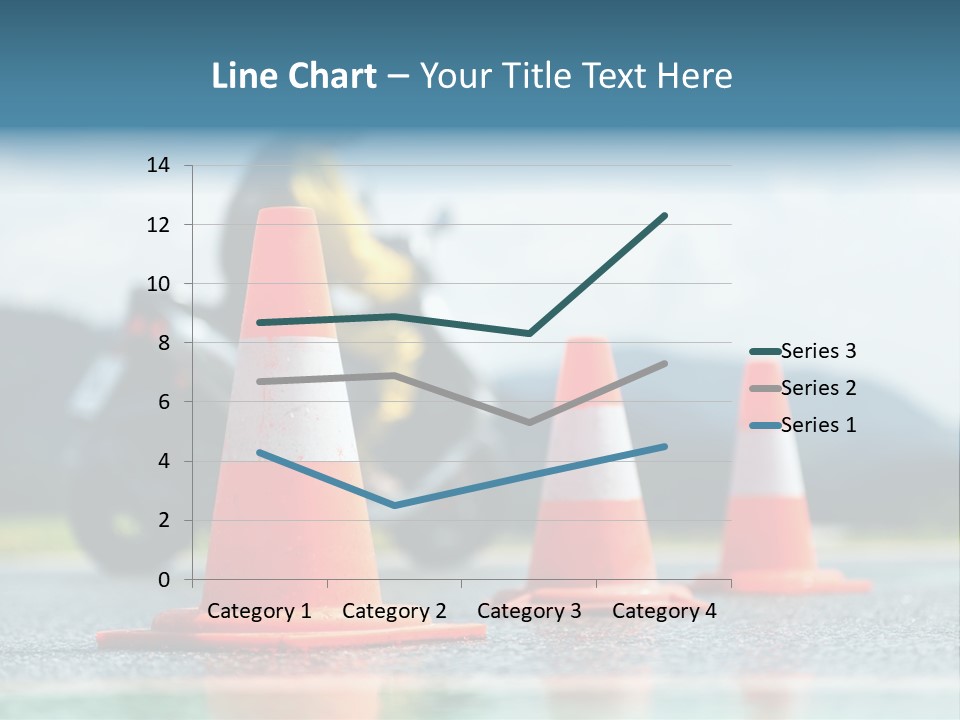 Asphalt Traffic Cone Learning PowerPoint Template