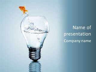 Water Wire Sign PowerPoint Template