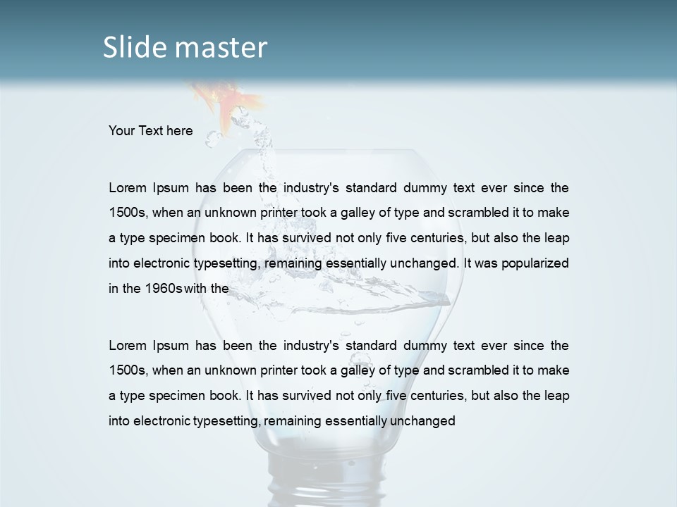 Water Wire Sign PowerPoint Template