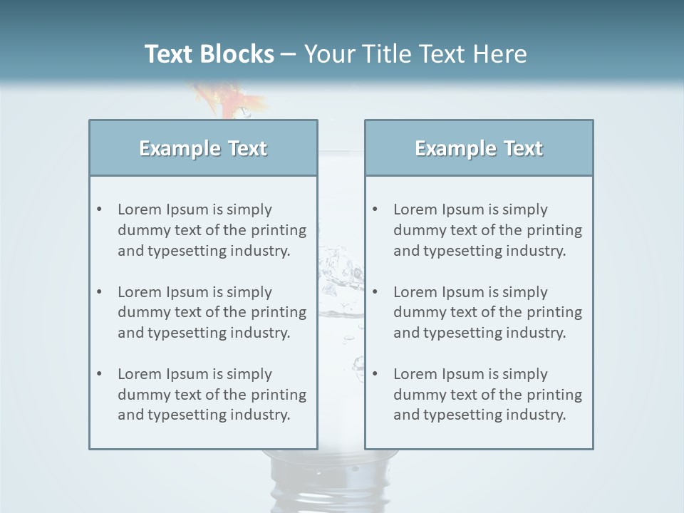 Water Wire Sign PowerPoint Template