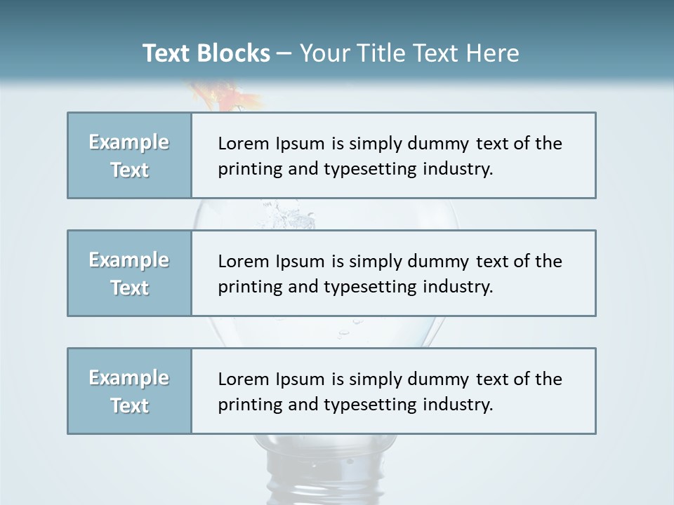 Water Wire Sign PowerPoint Template