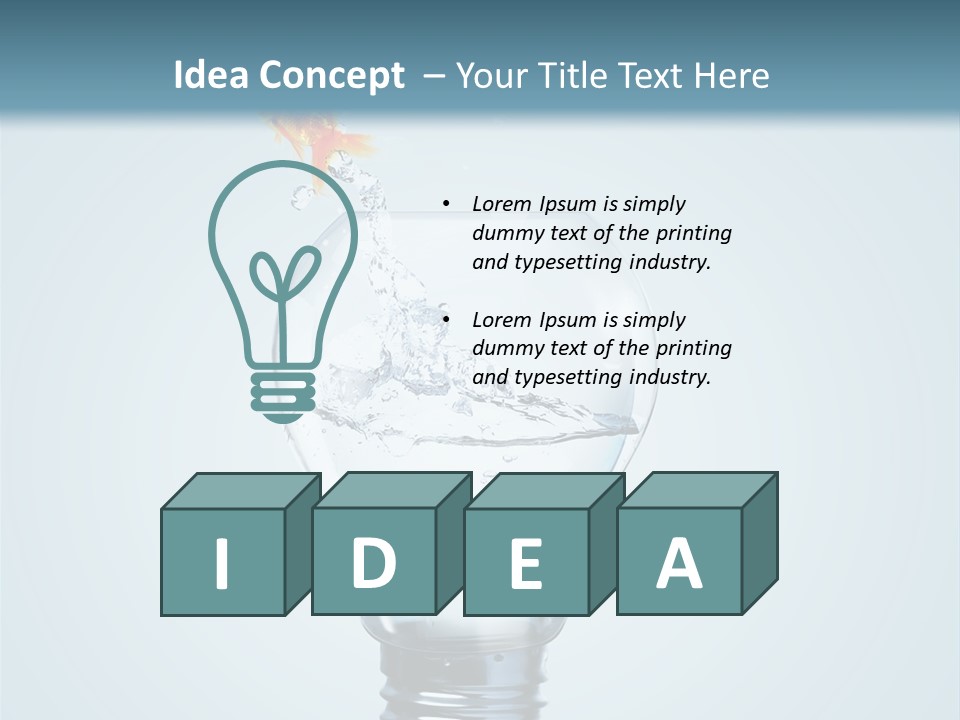 Water Wire Sign PowerPoint Template